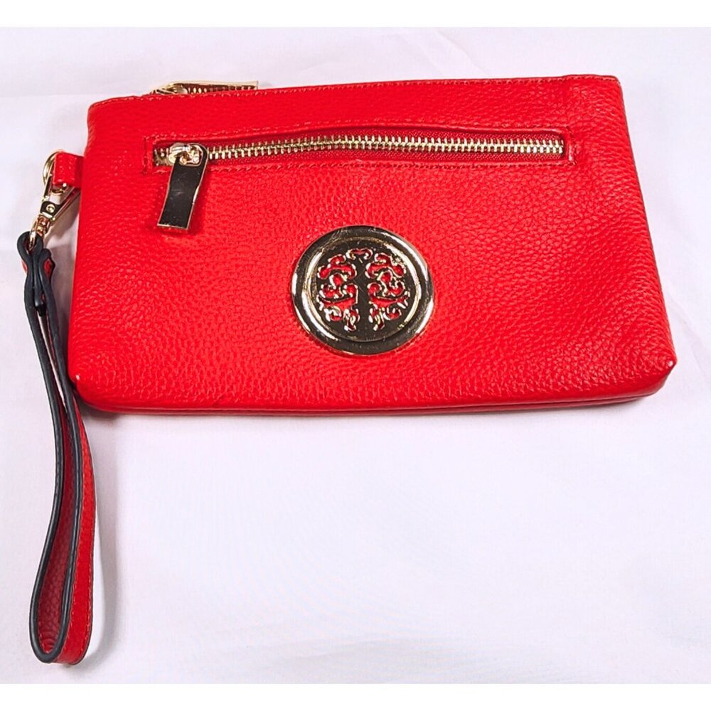 Red Tree of Life clutch/wristlet